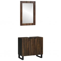 Sonata H Комплект мебели за баня 2 pcs Орехово кафяво Стандартна дължина - Seturi