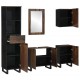 Sonata H Комплект мебели за баня с чекмедже с рафт 5 pcs Бял 38 x 33 x 160 см