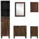 Sonata H Комплект мебели за баня с чекмедже с рафт 5 pcs Бял 38 x 33 x 160 см