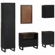 Sonata H Комплект мебели за баня с чекмедже с рафт 5 pcs Бял 38 x 33 x 160 см