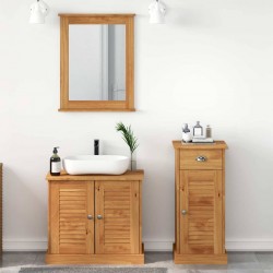 Sonata H Комплект мебели за баня с чекмедже с рафт 3 pcs Кафяво 37 x 34 x 80 см - Seturi