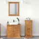 Sonata H Комплект мебели за баня с чекмедже с рафт 3 pcs Кафяво 37 x 34 x 80 см