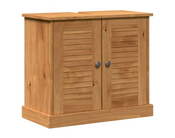 Sonata H Комплект мебели за баня с чекмедже с рафт 3 pcs Кафяво 37 x 34 x 80 см