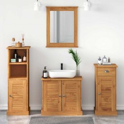 Sonata H Комплект мебели за баня 4 pcs Меденокафяво 37 x 34 x 110 см - Seturi