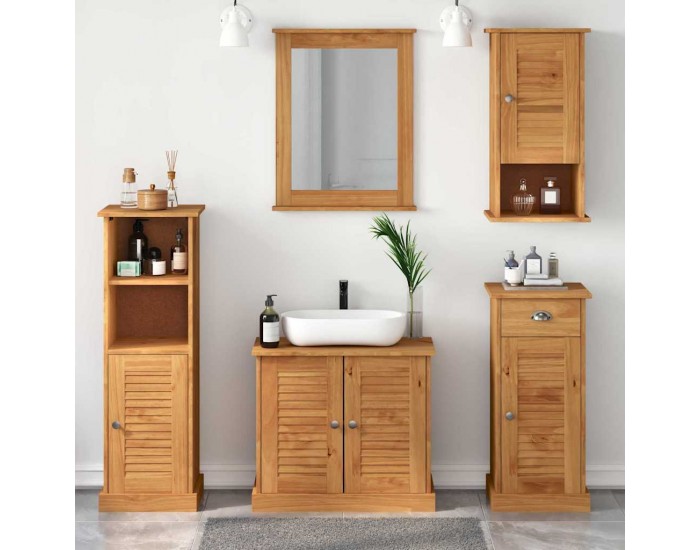 Sonata H Комплект мебели за баня 5 pcs Меденокафяво 37 x 34 x 110 см
