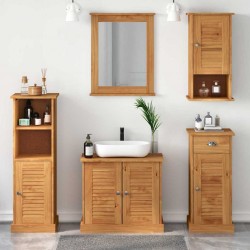 Sonata H Комплект мебели за баня 5 pcs Меденокафяво 37 x 34 x 110 см - Seturi