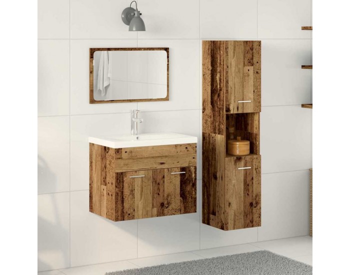Sonata H Комплекти 3 pcs Старо дърво 30 x 30 x 130 см Инженерно дърво