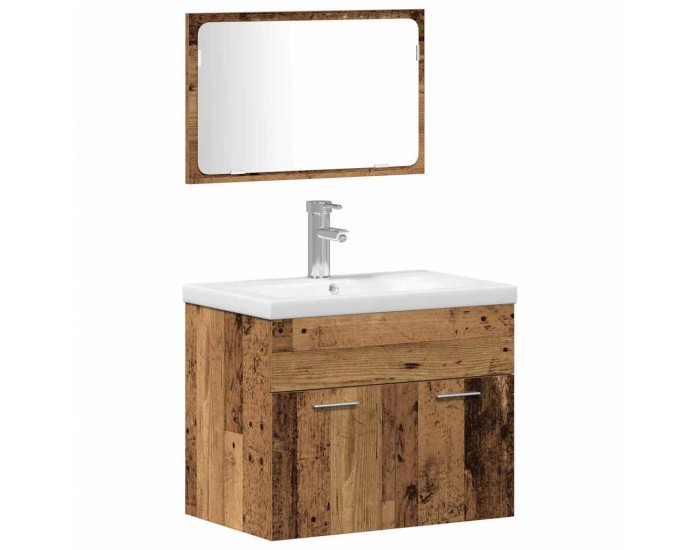Sonata H Комплекти 3 pcs Старо дърво 30 x 30 x 130 см Инженерно дърво