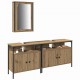 Sonata H Модулни единици за баня с врата 3 pcs Кафяво 80 x 30 x 60 cm