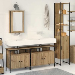 Sonata H 4-частов комплект мебели за баня в арт дъб, инженерна дървесина - Baie