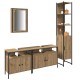 Sonata Set de mobilier pentru baie 4 buc. Stejar Artizanal
