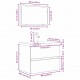 Sonata H Комплект мебели за баня 3 pcs старо дърво 60 x 38.5 x 45 cm
