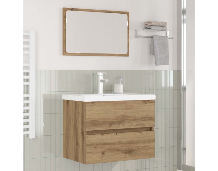 Sonata Set de mobilier pentru baie 3 buc. Stejar Negru Lemn prelucrat