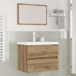 Sonata H Комплект мебели за баня 3 pcs Черен дъб 60 x 38.5 x 45 cm - Seturi