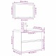 Sonata Set de mobilier pentru baie 3 buc. Stejar Negru Lemn prelucrat