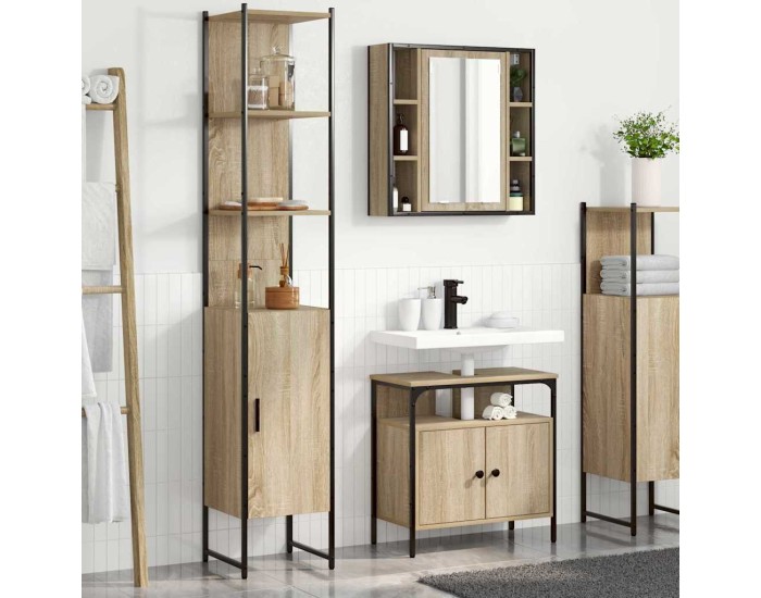 Sonata Set de mobilier pentru baie 3 buc. Stejar Sonoma