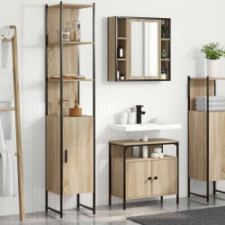 Sonata H Комплект мебели за баня 3 pcs дъб сонома 33 x 33 x 185.5 см - Seturi