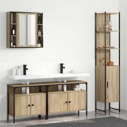 Sonata H Комплект мебели за баня 4 pcs дъб сонома 33 x 33 x 185.5 см - Seturi