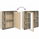 Sonata H Комплект мебели за баня 4 pcs дъб сонома 33 x 33 x 185.5 см
