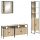 Sonata H Комплект мебели за баня 4 pcs дъб сонома 33 x 33 x 185.5 см