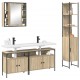 Sonata H Комплект мебели за баня 4 pcs дъб сонома 33 x 33 x 185.5 см