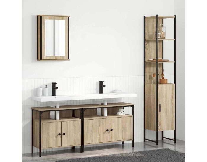 Sonata Set de mobilier pentru baie 4 buc. Stejar Sonoma
