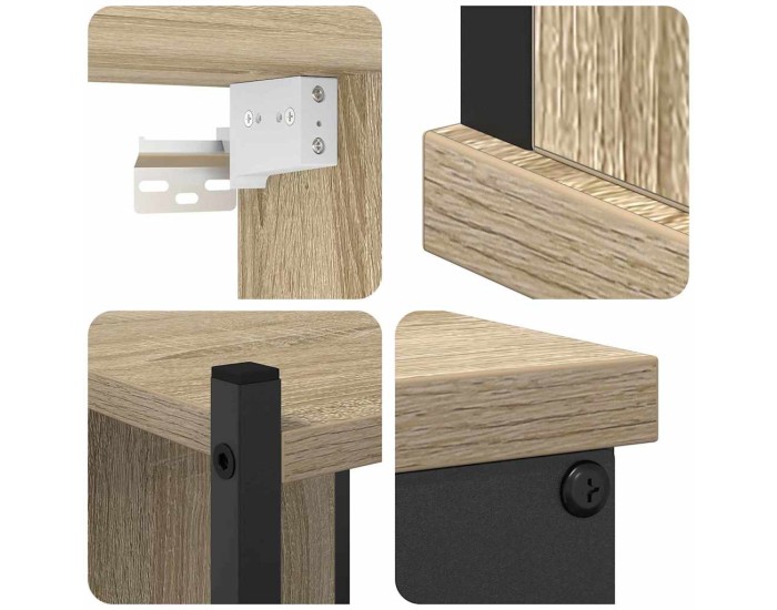 Sonata Set de mobilier pentru baie 4 buc. Stejar Sonoma