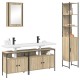Sonata Set de mobilier pentru baie 4 buc. Stejar Sonoma