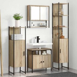 Sonata H Комплект мебели за баня 4 pcs дъб сонома 33 x 33 x 188.5 см - Seturi