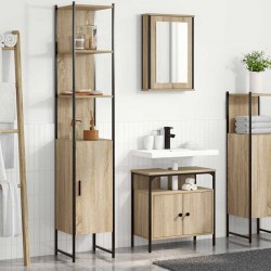 Sonata H Комплект мебели за баня 3 pcs дъб сонома 33 x 33 x 185.5 см - Seturi