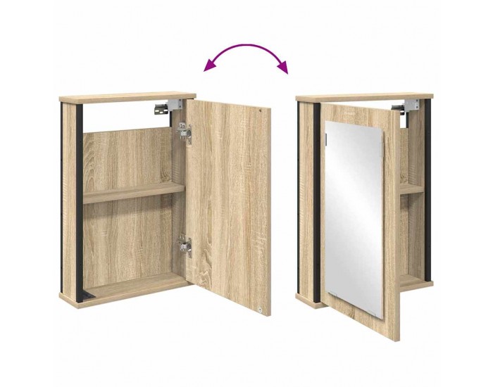 Sonata H Комплект мебели за баня 3 pcs дъб сонома 33 x 33 x 185.5 см