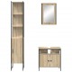 Sonata H Комплект мебели за баня 3 pcs дъб сонома 33 x 33 x 185.5 см
