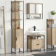 Sonata H Комплект мебели за баня 3 pcs дъб сонома 33 x 33 x 185.5 см