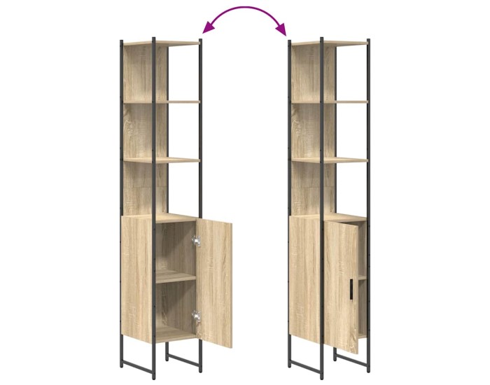 Sonata Set de mobilier pentru baie 3 buc. Stejar Sonoma