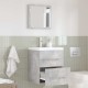 Sonata Set de mobilier pentru baie cu sertar Gri 41 x 38,5 x 48 cm