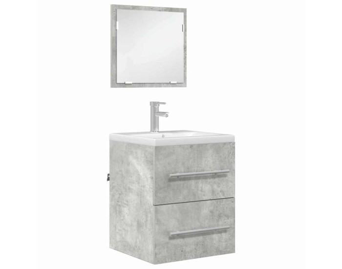 Sonata Set de mobilier pentru baie cu sertar Gri 41 x 38,5 x 48 cm
