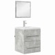Sonata Set de mobilier pentru baie cu sertar Gri 41 x 38,5 x 48 cm