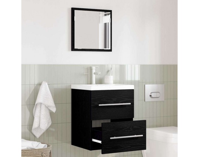Sonata H Шкаф за баня Черен дъб 41 x 38.5 x 48 см Инженерно дърво