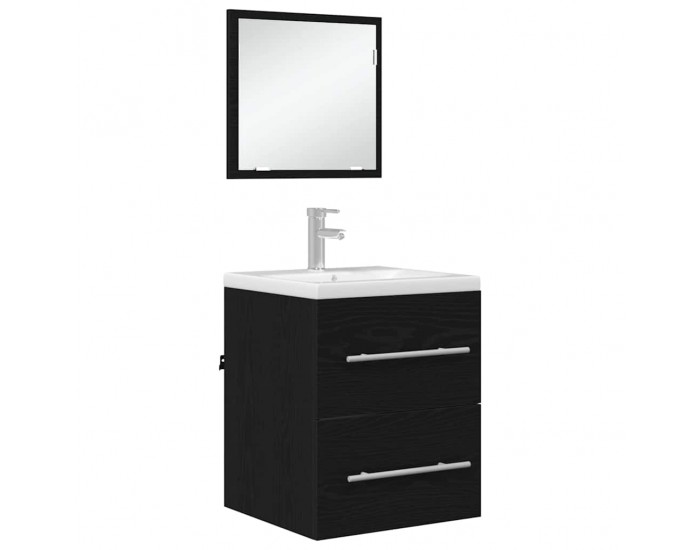 Sonata H Шкаф за баня Черен дъб 41 x 38.5 x 48 см Инженерно дърво