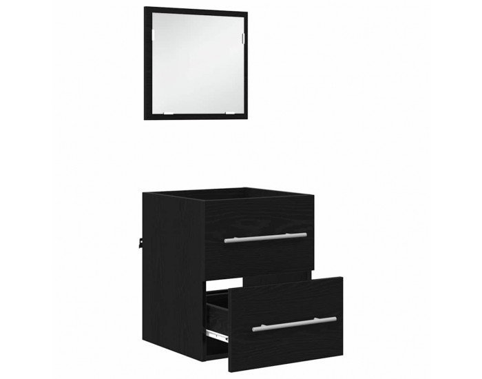 Sonata H Шкаф за баня Черен дъб 41 x 38.5 x 48 см Инженерно дърво