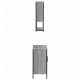 Sonata Set mobilier de baie, 2 piese, gri sonoma, lemn prelucrat