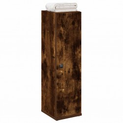 Sonata H Шкаф за баня с държач за ролки, опушен дъб, 20,5x22x72 см - Seturi
