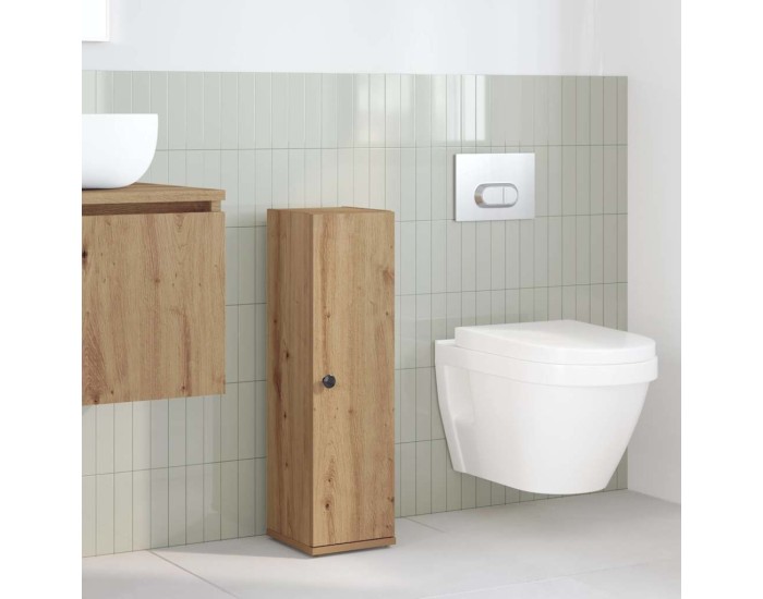 Sonata Dulap de baie cu suport role, stejar artizanal, 20,5x22x72 cm