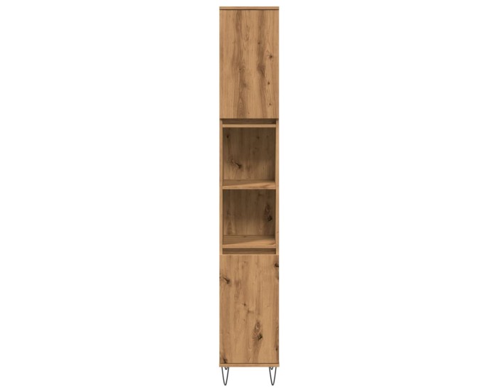Sonata Dulap de baie, stejar artizanal, 30x30x190 cm, lemn prelucrat
