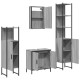 Sonata Set mobilier de baie, 4 piese, gri sonoma, lemn prelucrat