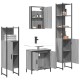 Sonata Set mobilier de baie, 4 piese, gri sonoma, lemn prelucrat