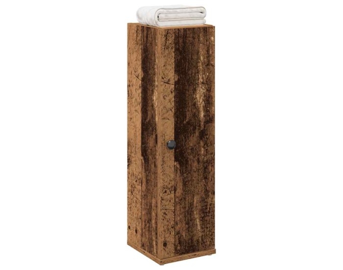 Sonata Dulap de baie cu suport role, lemn vechi, 20,5x22x72 cm