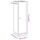 Sonata Dulap de baie cu suport role, lemn vechi, 20,5x22x72 cm