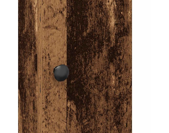 Sonata Dulap de baie cu suport role, lemn vechi, 20,5x22x72 cm