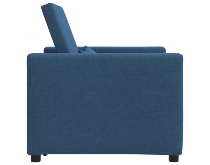 Sonata H Единичен диван легло с колела Синьо 90 x 165 x 87 см текстил
